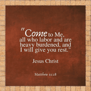 Come to Jesus All Who Are Weary Plaque