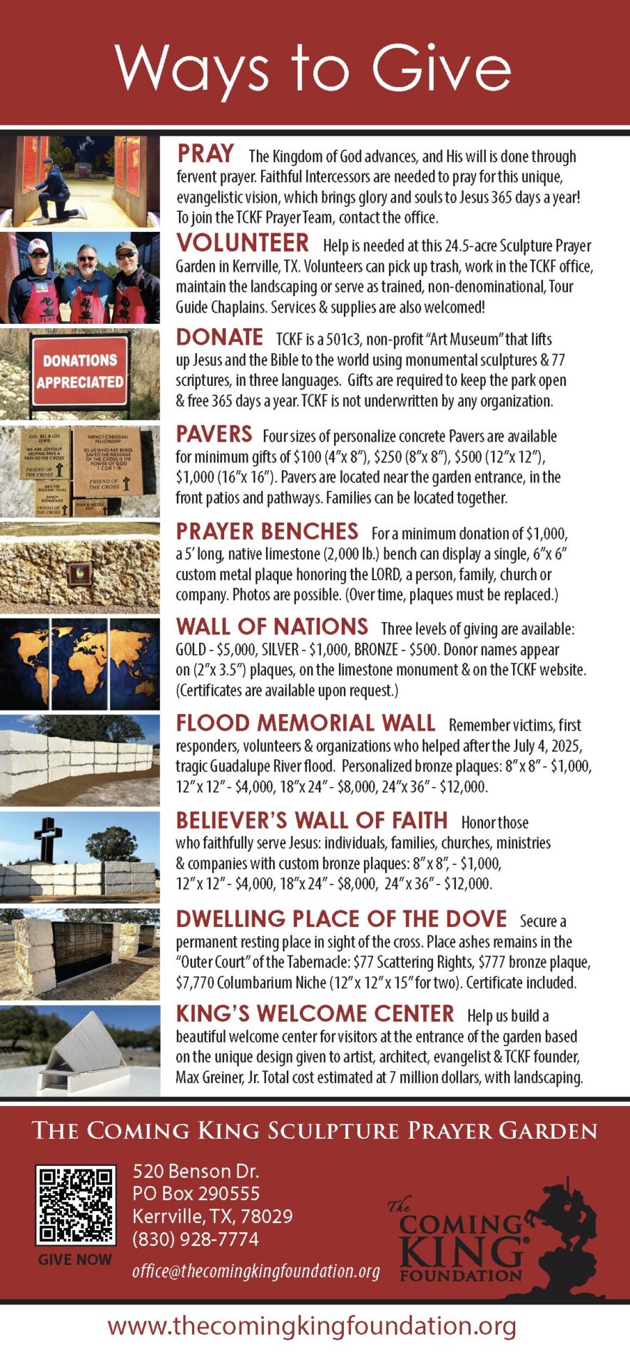 Giving Rack Card Back